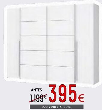 Atrapamuebles Armario con puertas correderas oferta