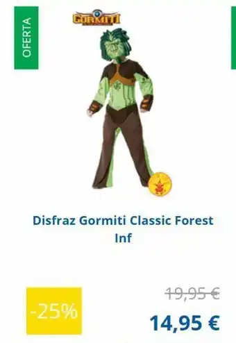 Centroxogo Disfraces gormiti oferta
