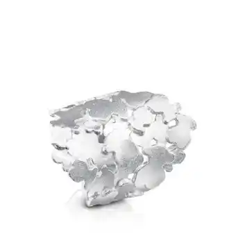 Tous Anillo hill de plata motivos oso ancho oferta