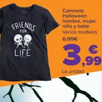 Carrefour Camiseta halloween oferta