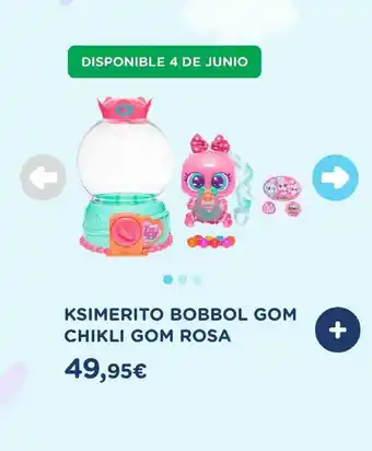 El Corte Inglés Ksimerito Bobbol Gom Chikli Gom Rosa oferta