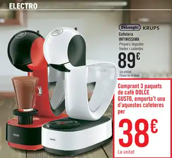 Carrefour Delonghi Krups Cafetera Infinissima oferta