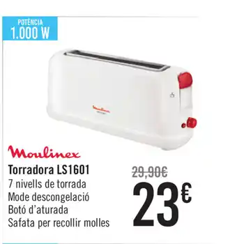 Carrefour Moulinex Torradora LS1601 oferta
