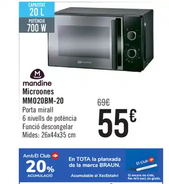 Carrefour Mandine Microones MM020M-20 oferta