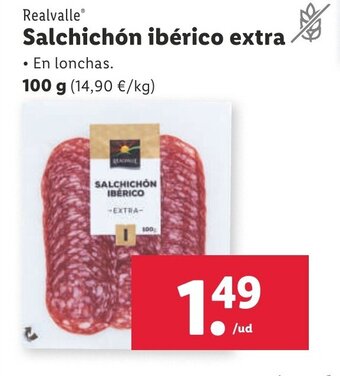 Lidl Salchichón Ibérico Extra oferta