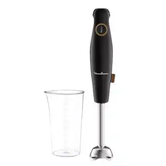 MediaMarkt Batidora de mano - moulinex eco respect dd46e810, 600 w, 0.8 l, 2 velocidades, 4 cuchillas powelix, negro oferta