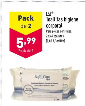 Lidl Toallitas Higiene Corporal oferta