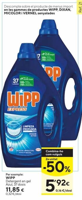 Caprabo Detergente gel wipp express oferta