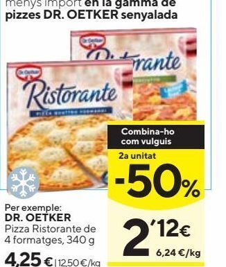 Caprabo Pizza ristorante oferta