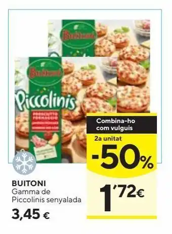 Caprabo Piccolinis buitoni oferta
