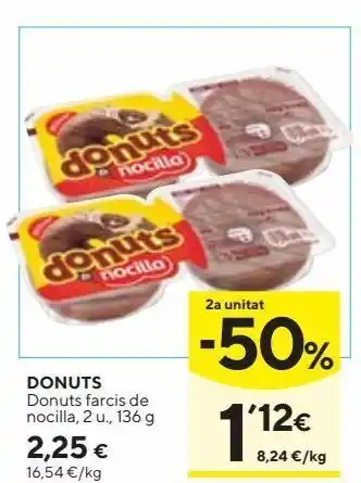 Caprabo Donuts nocilla oferta