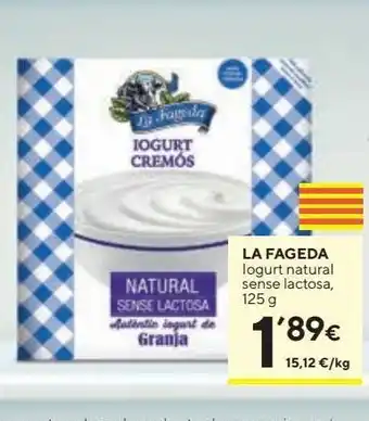 Caprabo Yogur natural la fageda oferta