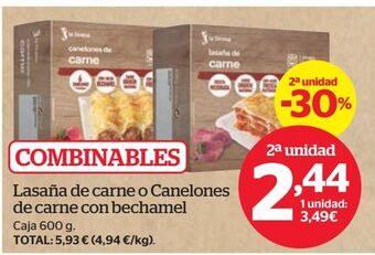 La Sirena Lasaña de carne oferta