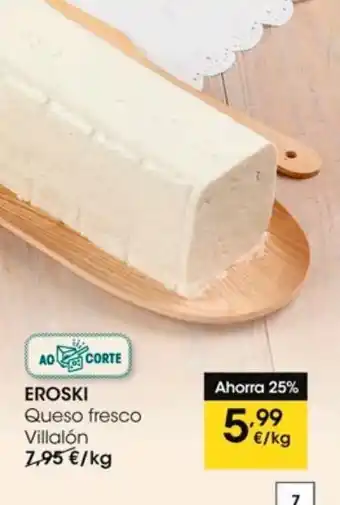 Eroski Queso fresco eroski oferta