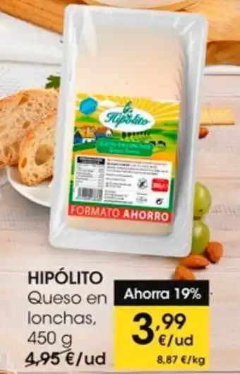Eroski Queso en lonchas hipolito oferta