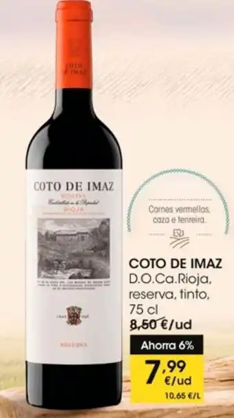 Eroski Vino reserva coto de imaz oferta