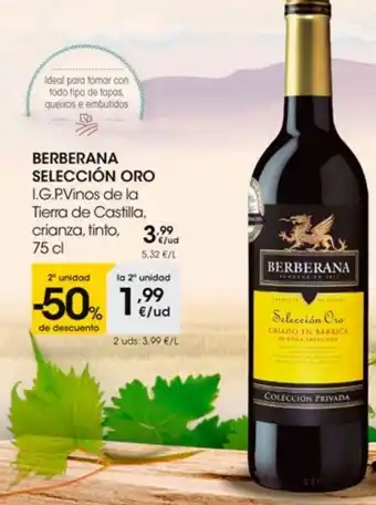 Eroski Vino crianza berberana oferta
