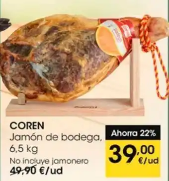 Eroski Jamón coren oferta
