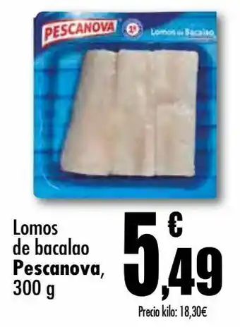 Unide Supermercados Lomos de bacalao pescanova oferta