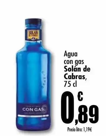 Unide Supermercados Agua con gas solán de cabras oferta