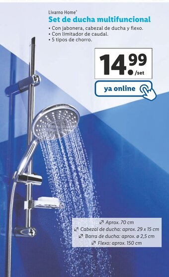 Lidl Livarno Home Set de Ducha multifunctional oferta