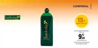 El Corte Inglés Gel De Baño Badedas 15% Descuento oferta