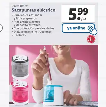 Lidl United Office Sacapuntas eléctrico oferta