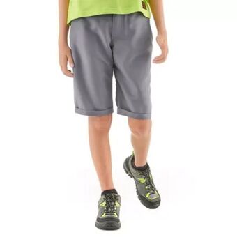Decathlon Pantalón corto de montaña y trekking niños 7-15 años quechua mh 100 gris oferta