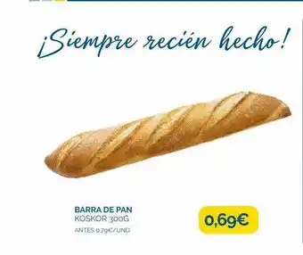 Supermercados La Despensa Barra de pan koskor 300 g oferta