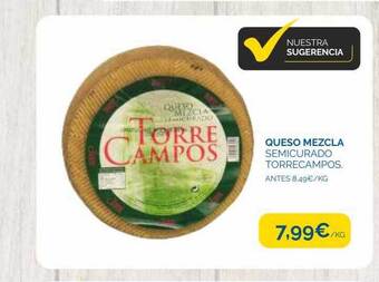 Supermercados La Despensa Queso mezcla semicurado torrecampos oferta