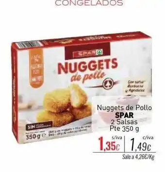 Cuevas Cash Nuggets de pollo spar 2 salsas pte oferta