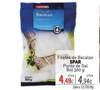 Cuevas Cash Filetes de bacalao spar punto de sal bol oferta