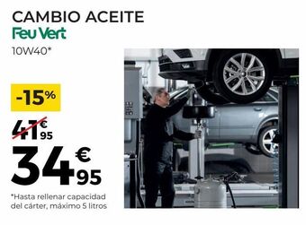 Feu Vert Cambio de aceite feuvert oferta