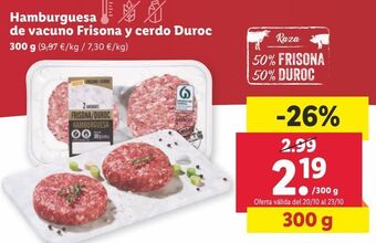 Lidl Hamburguesas oferta
