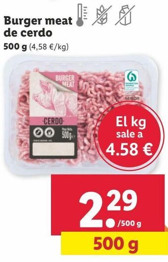 Lidl Carne picada de cerdo oferta