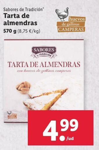 Lidl Tarta de almendras oferta