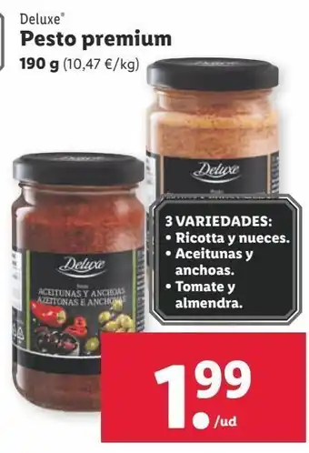 Lidl Salsa pesto deluxe oferta