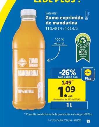 Lidl Zumo solevita oferta