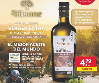 Lidl Aceite de oliva virgen extra olisone oferta