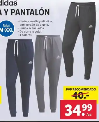 Lidl Pantalones adidas oferta