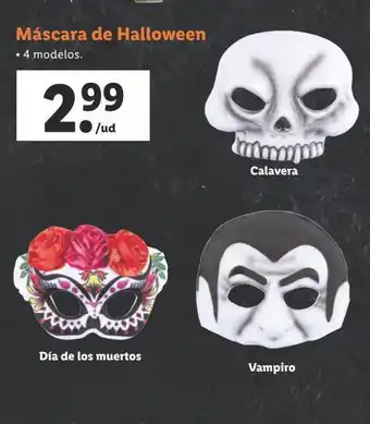 Lidl Máscaras de halloween oferta