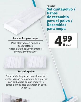 Lidl Utensilios de limpieza aquapur oferta