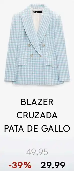 Blazer cruzada pata de gallo