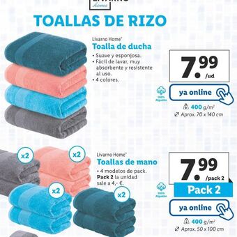 Lidl Toalla de ducha oferta