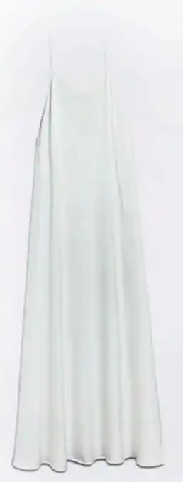 Vestido largo satinado