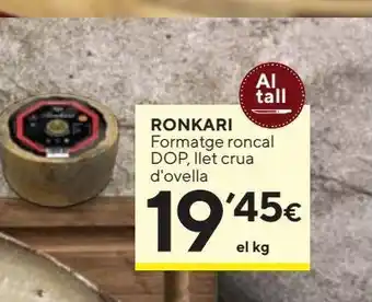 Caprabo Queso curado ronkari oferta