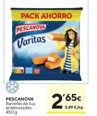 Caprabo Varitas de merluza pescanova oferta