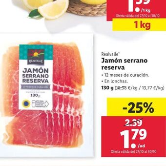 Lidl Jamón serrano oferta