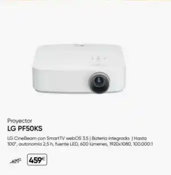 Proyector lg pf50ks