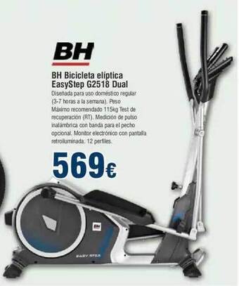 FROIZ Bh bicicleta eliptica easystep g2518 dual oferta
